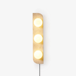 Bild in Gallery-Viewer laden, Elysian Travertine Plug-In Wall Light with Inline Switch - product image 1