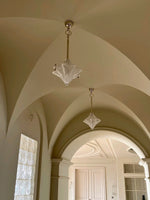 Load image into Gallery viewer, Art Deco Star Pendant Light - Frosted Glass Pendant with Geometric Style - Astris Elara