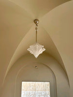 Load image into Gallery viewer, Art Deco Star Pendant Light - Frosted Glass Pendant with Geometric Style - Astris Elara