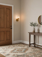 Cargar imagen en el visor de la Galería, Aplique Bravira de vidrio acanalado: lámpara de pared de latón y vidrio en estilos simple, doble y triple