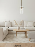 Load image into Gallery viewer, Lumora Crystal Pendant Light – Modern Crystal Glass Chandelier Style
