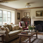 Charger l'image dans la visionneuse de galerie, Plafonnier encastré Hanton – Luminaire minimaliste moderne avec abat-jour en verre laiteux et métal