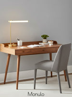 Load image into Gallery viewer, Voro Linear Rod Led Table Lamp - Modern Gold Style With Usb Port