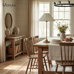 Cargar imagen en el visor de la Galería, Lámpara de mesa Luminella Elegant Scalloped Linen – Lámpara moderna para dormitorio