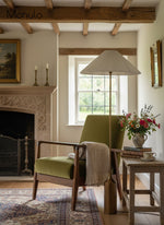 Load image into Gallery viewer, Luminella Contemporary Linen Shade Bronze Floor Lamp – Bedroom & Living Area Lighting