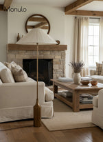 Load image into Gallery viewer, Luminella Contemporary Linen Shade Bronze Floor Lamp – Bedroom & Living Area Lighting