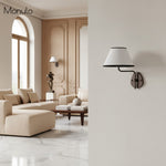 Load image into Gallery viewer, Arlen Modern Minimalist Fabric Wall Sconce – Soft Glow Wall Lamp for Bedroom & Living Room