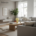 Cargar imagen en el visor de la Galería, Lámpara de cristal opalino minimalista Coloria: iluminación suave para el dormitorio