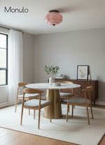 Load image into Gallery viewer, Retro Milk Semi Flush Mount Eloise Ceiling Light