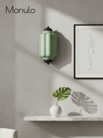 Load image into Gallery viewer, Vintage Milk Glass Flush Eloise Wall Sconce for Bedside Hallway