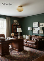 Load image into Gallery viewer, Retro Milk Semi Flush Mount Eloise Ceiling Light