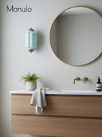 Load image into Gallery viewer, Vintage Milk Glass Flush Eloise Wall Sconce for Bedside Hallway