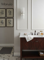 Load image into Gallery viewer, Lumora Crystal Up Down Wall Light – Double Wall Sconce for Bedroom