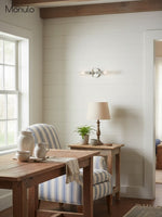 Load image into Gallery viewer, Ribbed Glass Sconce – Double Wall Sconce for Bathroom Vanity Lighting