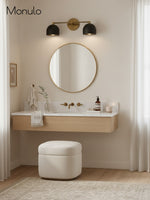 Load image into Gallery viewer, Metio Dome Vanity Wall Light – Mid-Century Fixture for Bathroom