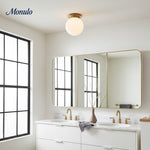 Load image into Gallery viewer, Rivolence Low-Profile Flush Mount Ceiling Lamp – Mid-Century Inspired Design