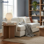 Load image into Gallery viewer, Rivrona Ribbed Glass Texture Modern Table Lamp – Designer Accent Lighting for Bedroom & Living Room