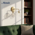 Load image into Gallery viewer, Talvior Faceted Glass Wall Sconce – Modern Style Bathroom or Hallway Accent Light