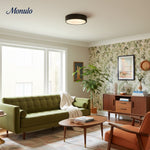 Cargar imagen en el visor de la Galería, Lámpara de techo difusor redondeado Crelina: elegante plafón minimalista para espacios residenciales.