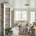 Cargar imagen en el visor de la Galería, Lámpara de techo difusor redondeado Crelina: elegante plafón minimalista para espacios residenciales.