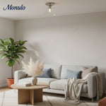 Load image into Gallery viewer, Conica Geometric Cone Glass Flush Mount – Minimalist Home Lighting