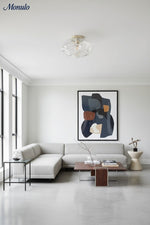 Bild in Gallery-Viewer laden, Lightail irisierendes Glas Deckenleuchte Aufputz – modernes elegantes Deckenleuchten-Design für Wohnzimmer/Esszimmer