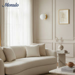 Cargar imagen en el visor de la Galería, Aplique de pared Glorica con globo de cristal esmerilado – Lámpara de pared minimalista para salón y dormitorio