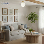 Cargar imagen en el visor de la Galería, Lámpara colgante o de techo ajustable Glorica Glass – Globo de cristal esmerilado estilo Art Déco