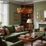 Cargar imagen en el visor de la Galería, Lámpara de araña de discos de cristal de inspiración vintage Verdura para interiores de lujo