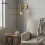 Load image into Gallery viewer, Driscoll Sleek Metal Arm Wall Light – Modern Industrial Wall Sconce for Living Room