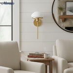 Load image into Gallery viewer, Ornato Luxe Minimalist Black Matte Wall Lamp - Contemporary Wall Mounted Fixture for Bedroom