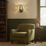 Load image into Gallery viewer, Verdura Tiffany Inspired Artistic Glass Wall Light – Accent Wall Fixture for Home