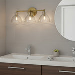 Bild in Gallery-Viewer laden, Glavira Recycelte Glas Wandlampe - Modernes Badezimmer Waschtischlicht