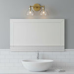 Bild in Gallery-Viewer laden, Glavira Recycelte Glas Wandlampe - Modernes Badezimmer Waschtischlicht