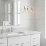 Load image into Gallery viewer, Glavira Recycled Glass Wall Sconce - Modern Bathroom Vanity Light