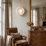 Load image into Gallery viewer, Coloria Minimalist Curved Glass Shade Wall Sconce — Contemporary Vintage Style Wall Light for Living Areas and Hotels