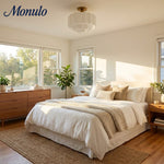 Load image into Gallery viewer, Geotower Glass Tiered Flush Ceiling Light - Vintage Inspired Glass Metal Ceiling Fixture for Home