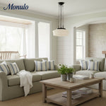 Load image into Gallery viewer, Dretta Tiered Drum Shade Pendant – Versatile Ceiling Light for Residential and Commercial Interiors