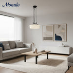 Load image into Gallery viewer, Dretta Tiered Drum Shade Pendant – Versatile Ceiling Light for Residential and Commercial Interiors