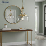 Load image into Gallery viewer, Lirra Classic Glass Dome Pendant – Timeless Pendant Light for Kitchens and Hallways