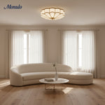 Load image into Gallery viewer, Flora Elegant Deco Ceiling Light – Artistic Flush Mount for Dining Rooms and Foyers