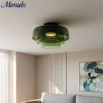 Cargar imagen en el visor de la Galería, Luz de techo empotrada de vidrio multicapa escultórica Verdoma Diseño moderno escandinavo para espacios de vida