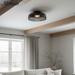 Cargar imagen en el visor de la Galería, Luz de techo empotrada de vidrio multicapa escultórica Verdoma Diseño moderno escandinavo para espacios de vida