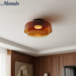 Cargar imagen en el visor de la Galería, Luz de techo empotrada de vidrio multicapa escultórica Verdoma Diseño moderno escandinavo para espacios de vida