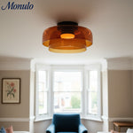 Cargar imagen en el visor de la Galería, Luz de techo empotrada de vidrio multicapa escultórica Verdoma Diseño moderno escandinavo para espacios de vida