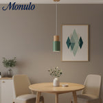 Cargar imagen en el visor de la Galería, Lámpara colgante cilíndrica Verdoma Playful Macaron - Cadena ajustable para iluminación de hogar y cafetería