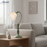 Load image into Gallery viewer, Verdoma Lily Flower Adjustable Table Lamp with Elegant Floral Shade for Bedroom and Living Room