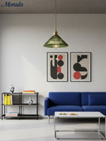 Bild in Gallery-Viewer laden, Verdoma Mid-Century-Modern Hängeleuchte aus strukturiertem Glas – Vintage-Stil für Esszimmer