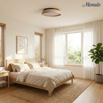 Cargar imagen en el visor de la Galería, Lámpara de techo de travertino escultural Travira: luz ambiental suave para el dormitorio, la sala de estar o la entrada.