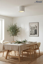 Load image into Gallery viewer, Cylindrical Travertine Lamp - LED Wabi Sabi Ceiling Light for Modern Homes